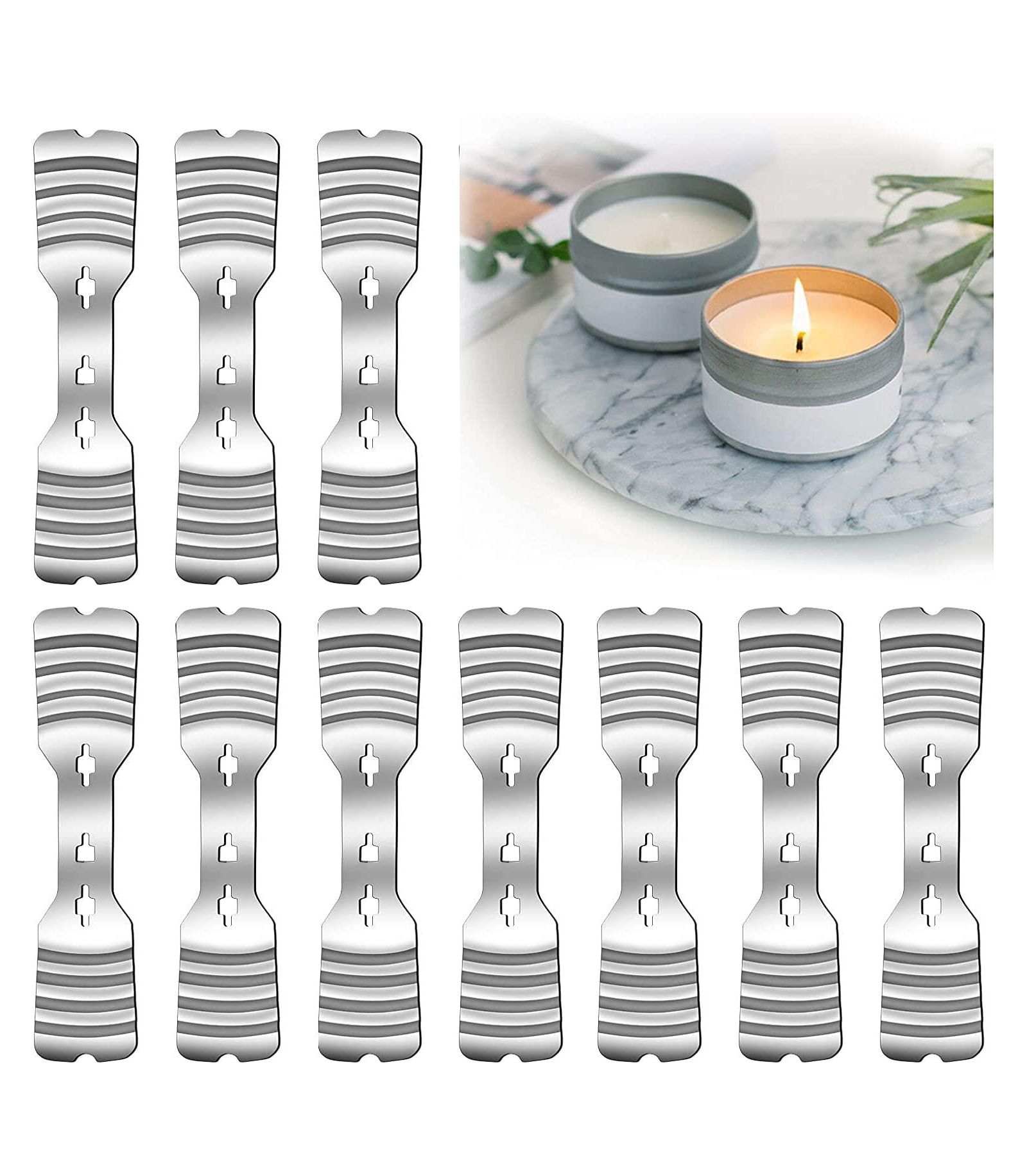 GNUADZ Metal Candle Wick Holders 10 Pack