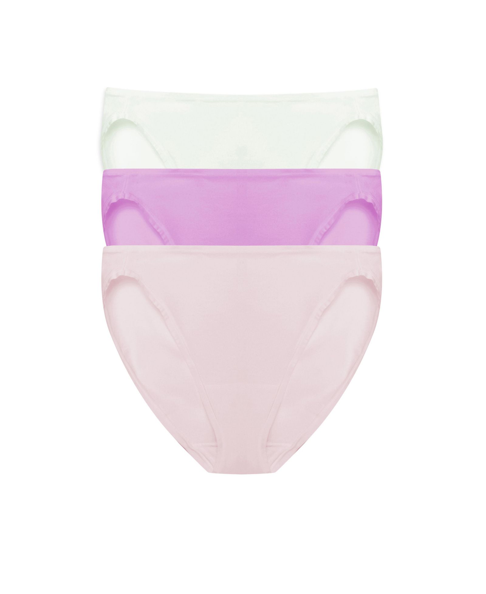 Женские бикини Natori Bliss Bare Pima Cotton, 3-Pack