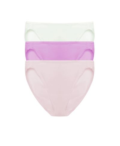 Natori Women's Bliss Bare Pima Cotton Bikini 3-Pack