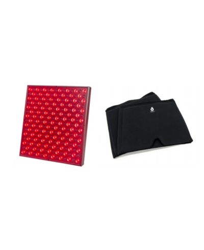 PURSONIC LED Light Therapy Panel and Durable Hot and Cold Gel Ice Head Wrap