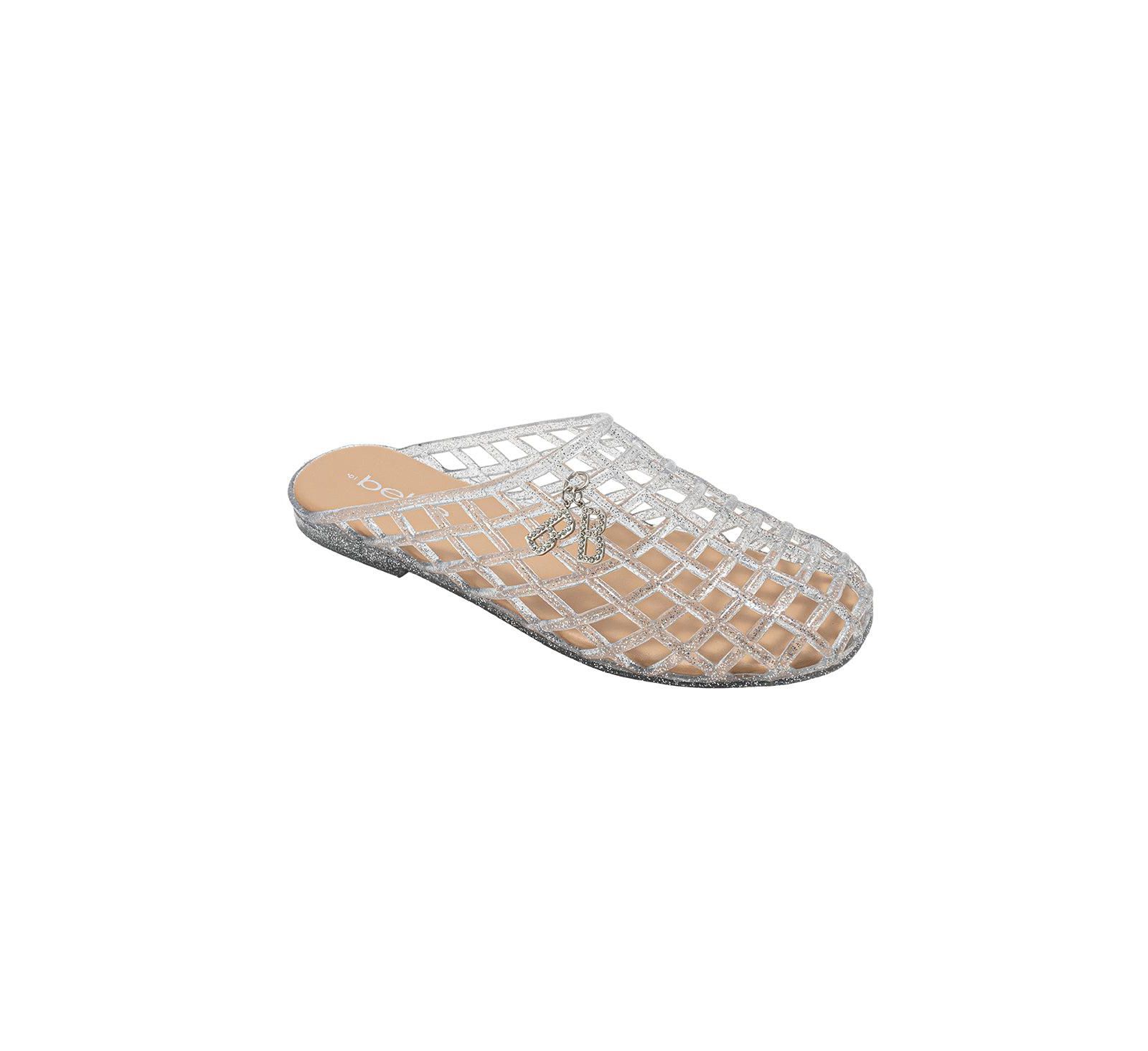 Bebe Women s Jelly Sandals - Cute Flat Sandals, Jelly Shoes for Women with Dangling Charms