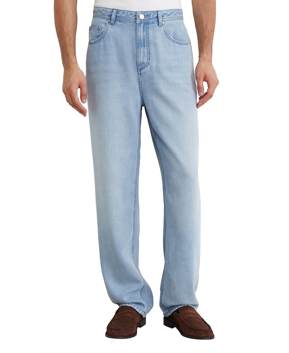 REISS Men's Sloane Straight-Fit Distressed Jeans
