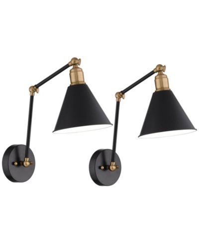 Настенные лампы 360 Lighting Wray Modern черный латунь комплект из 2 шт