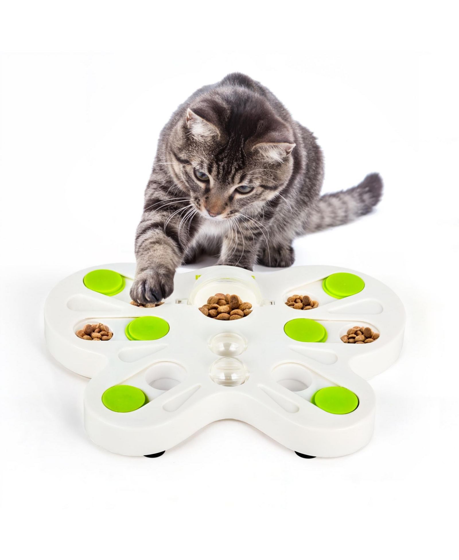 ARONKL Interactive Cat Puzzle Feeder Slow Feed Maze Multiple Difficulty Levels Mental Stimulation Detachable Non Slip
