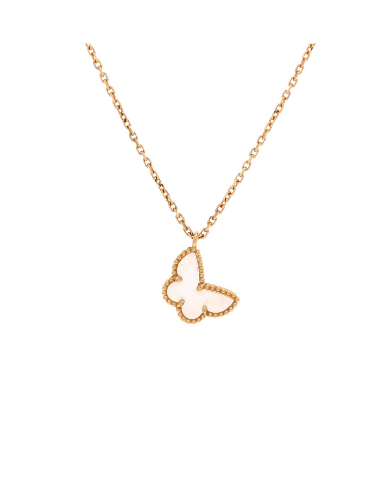 Б/у ожерелье-подвеска Van Cleef & Arpels Sweet Alhambra Butterfly
