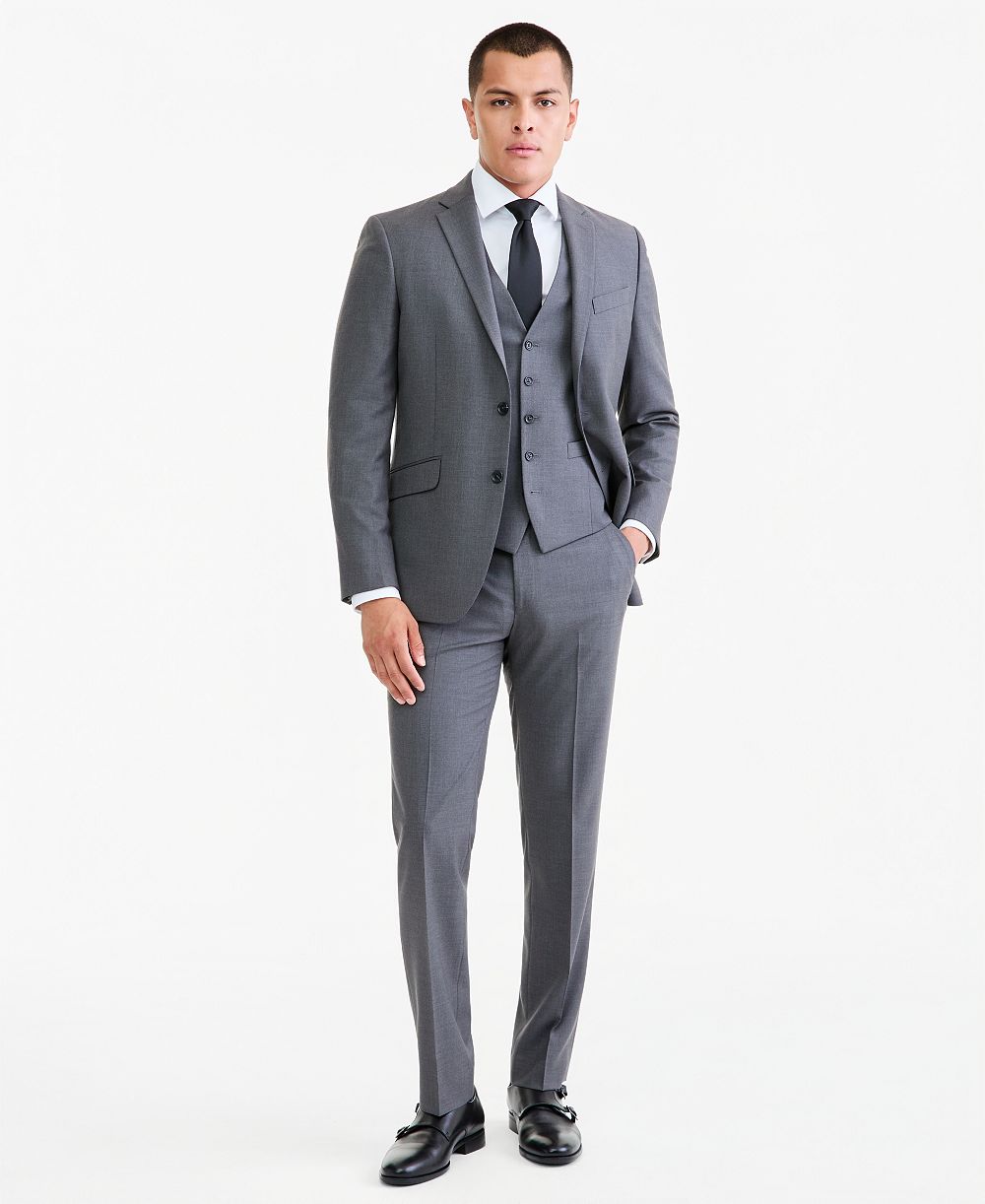 Men's Slim Fit Techni-Cole Fall 3 Piece Suit