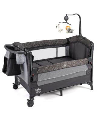 SUGIFT 5 in 1 Bedside Bassinet with Diaper Changer and Mattress
