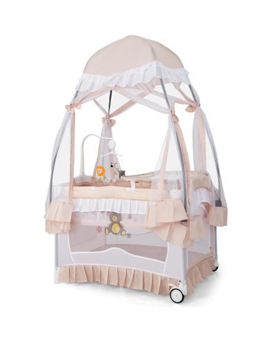 SUGIFT Convertible Baby Bassinet with Changing Table and Mesh Net