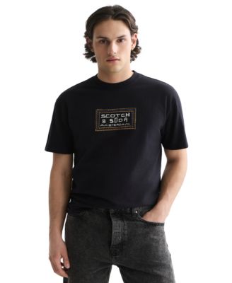 Мужская футболка SCOTCH & SODA с вышитым логотипом Tile
