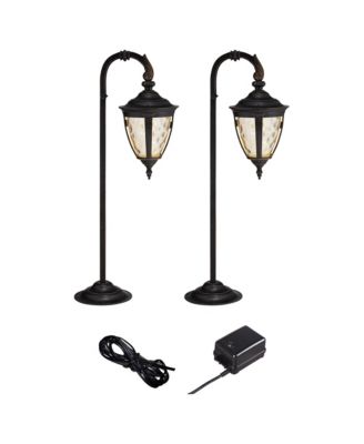 John Timberland Bellagio Bronze 4-Piece Down-Arm LED Landscape Path Light Set