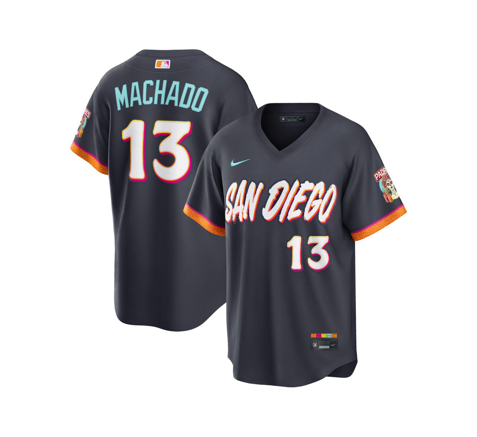 Nike Men's Manny Machado Black San Diego Padres 2026 City Connect Stadium Jersey