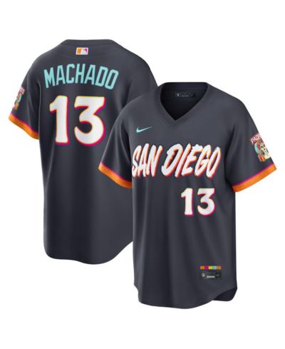 Мужская черная джерси Nike Manny Machado San Diego Padres 2026 City Connect Stadium