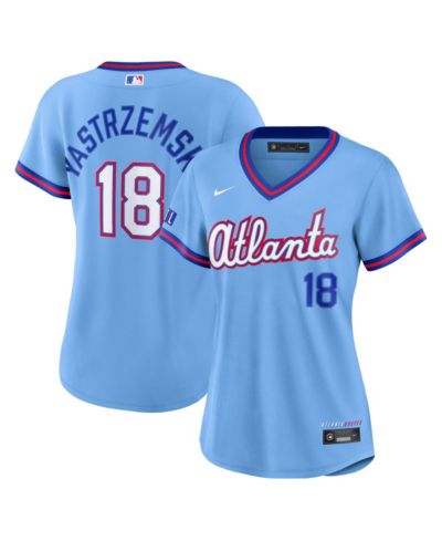 Женская джерси Nike Mike Yastrzemski Atlanta Braves 2026 City Connect, голубой цвет