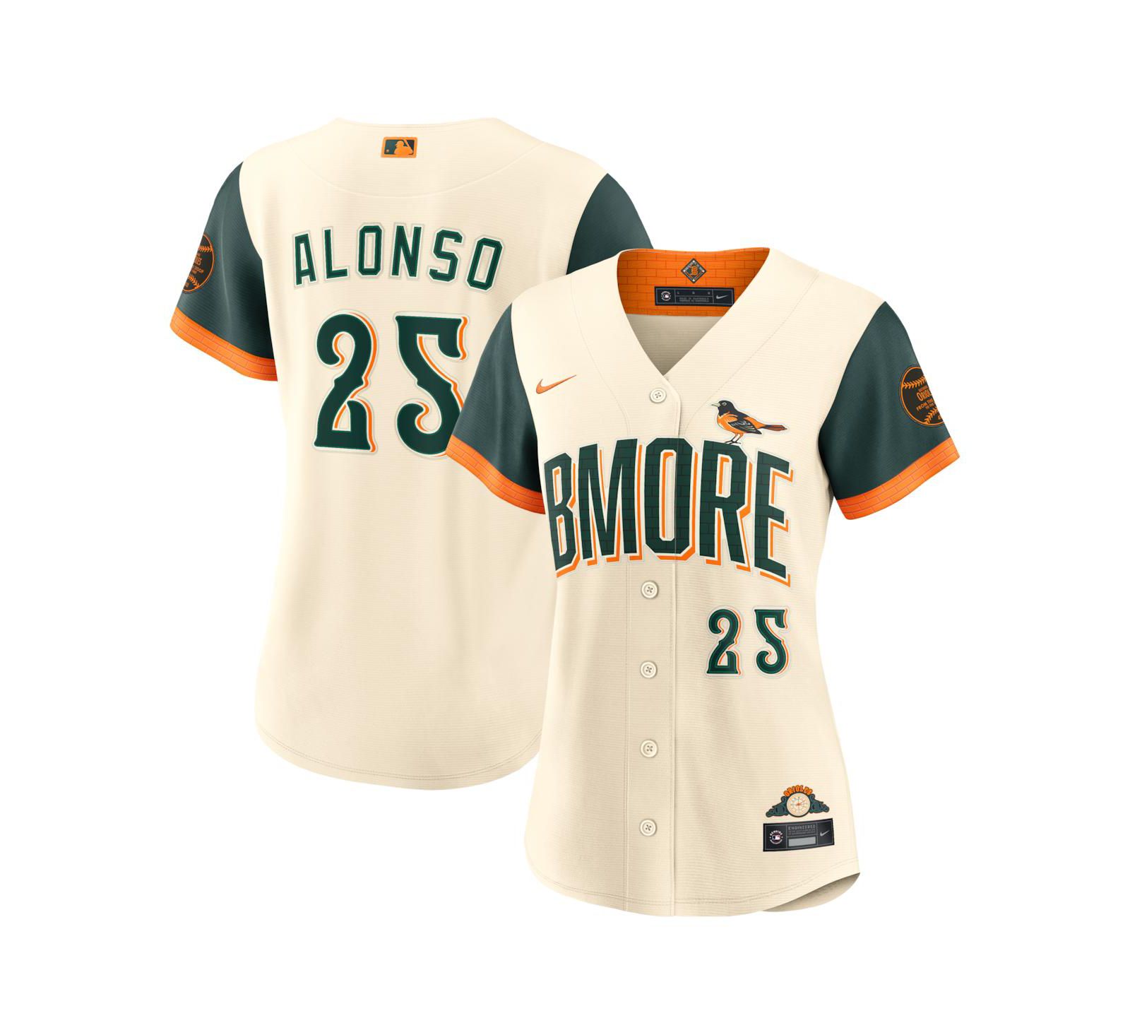 Женский Nike Pete Alonso Natural Baltimore Orioles 2026 City Connect Stadium Jersey