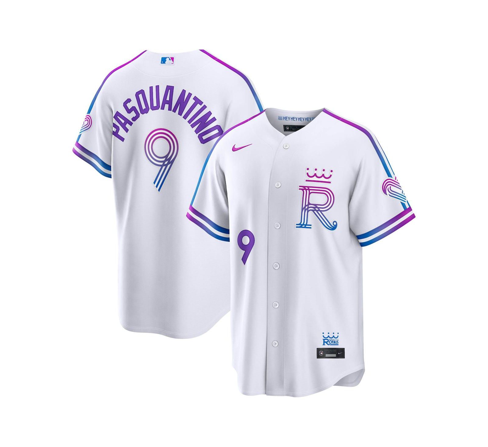 Мужская джерси Nike Vinnie Pasquantino White Kansas City Royals 2026 City Connect Stadium