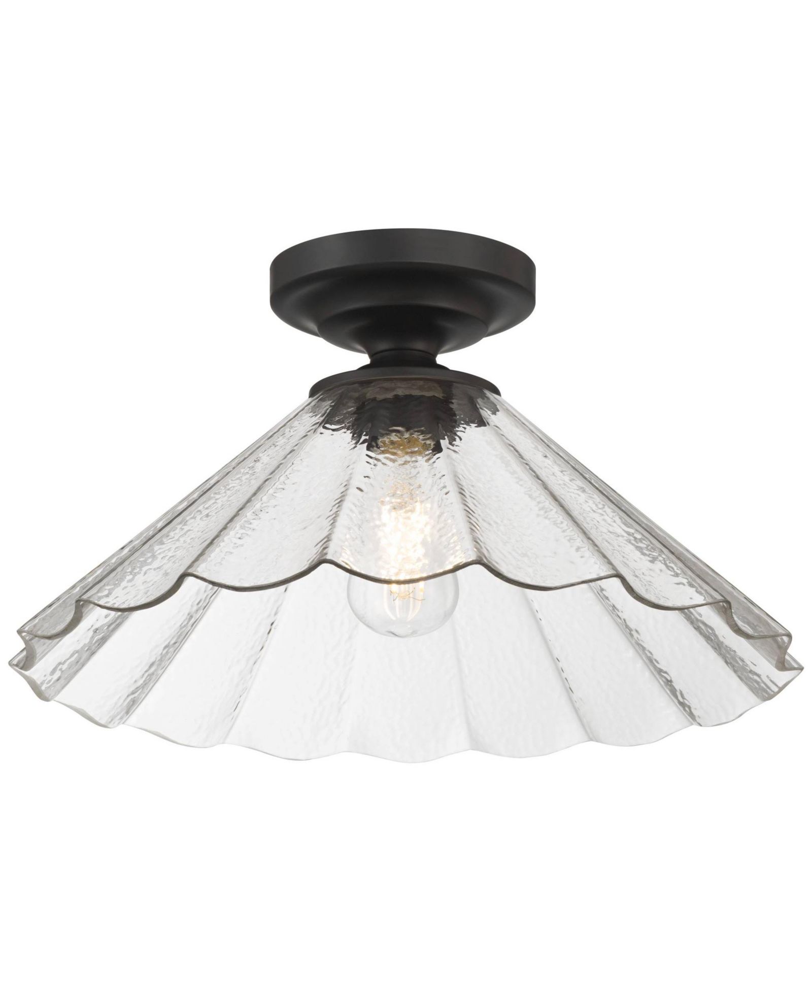 Possini Euro Design Vandross потолочный светильник, матовый черный, 16"