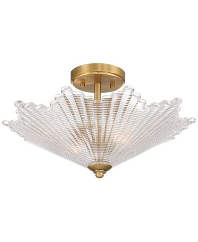Потолочный светильник Possini Euro Design Sambuco 17 1/2"W Warm Brass 2-Light Bowl