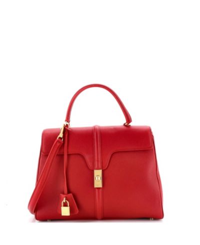 Сумка Celine Medium 16 Top Handle из зернистой телячьей кожи, б/у