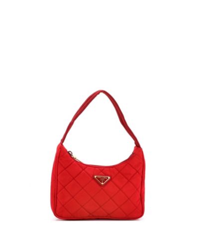 Prada мини-сумка hobo Quilted Tessuto, б/у