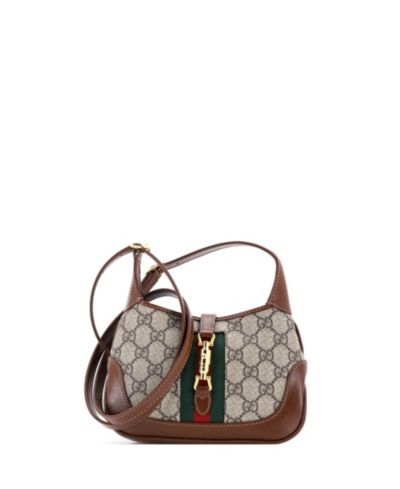 Сумка-хобо Pre-Owned Gucci Mini Jackie 1961 GG Coated Canvas