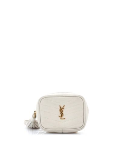 Pre-Owned Saint Laurent Baby Lou Camera Bag Matelasse Chevron Leather