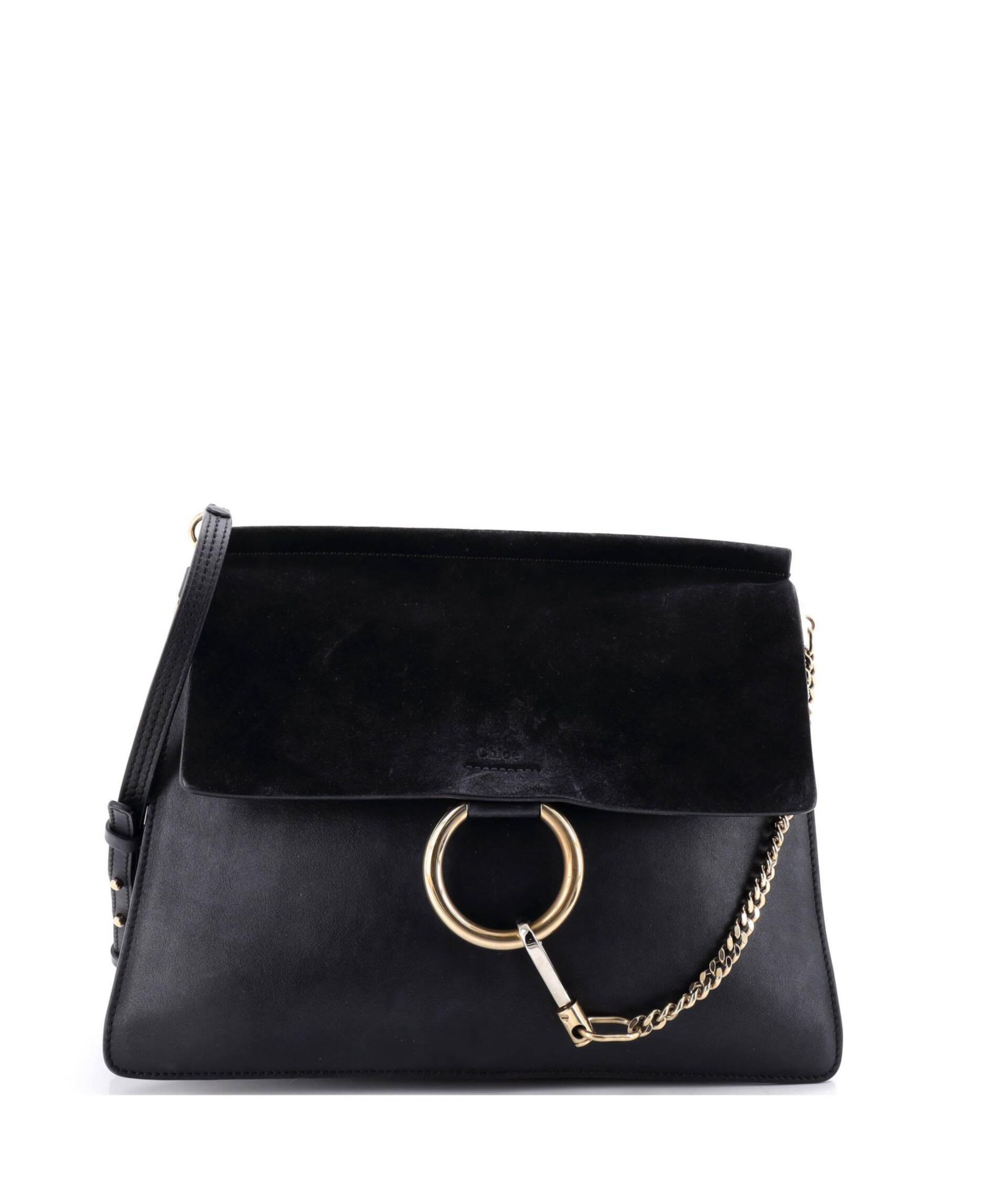 Pre-Owned Chloe Medium Faye Shoulder Bag Leather