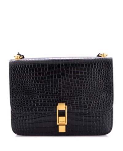 Сумка Saint Laurent Medium Carre из тисненых кожаных изделий (Pre-Owned)