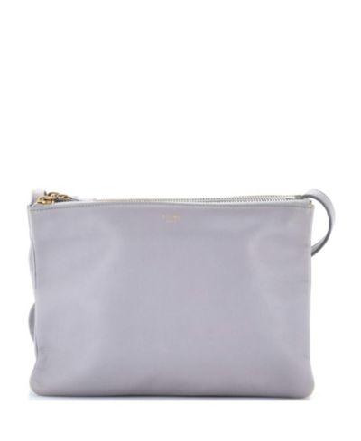 Pre-Owned Celine Large Trio Crossbody Bag Leather