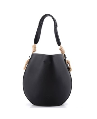 Prada Tambour б/у кожаная сумка через плечо с деталями из веревки