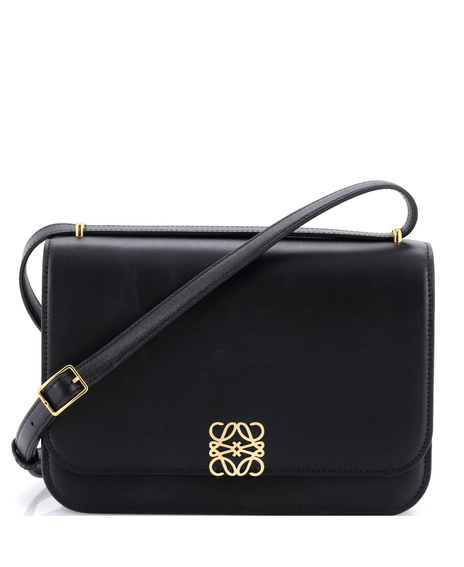 Pre-Owned Loewe Medium Goya Flap Bag Leather