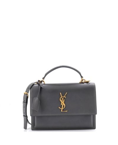 Pre-Owned Saint Laurent Medium Sunset Top Handle Shoulder Bag Leather