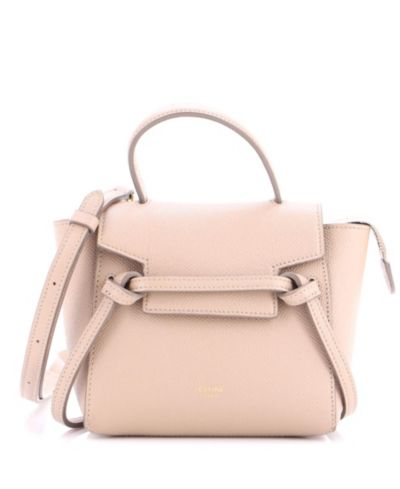 Подержанная сумка на пояс Celine Pico из текстурированной кожи