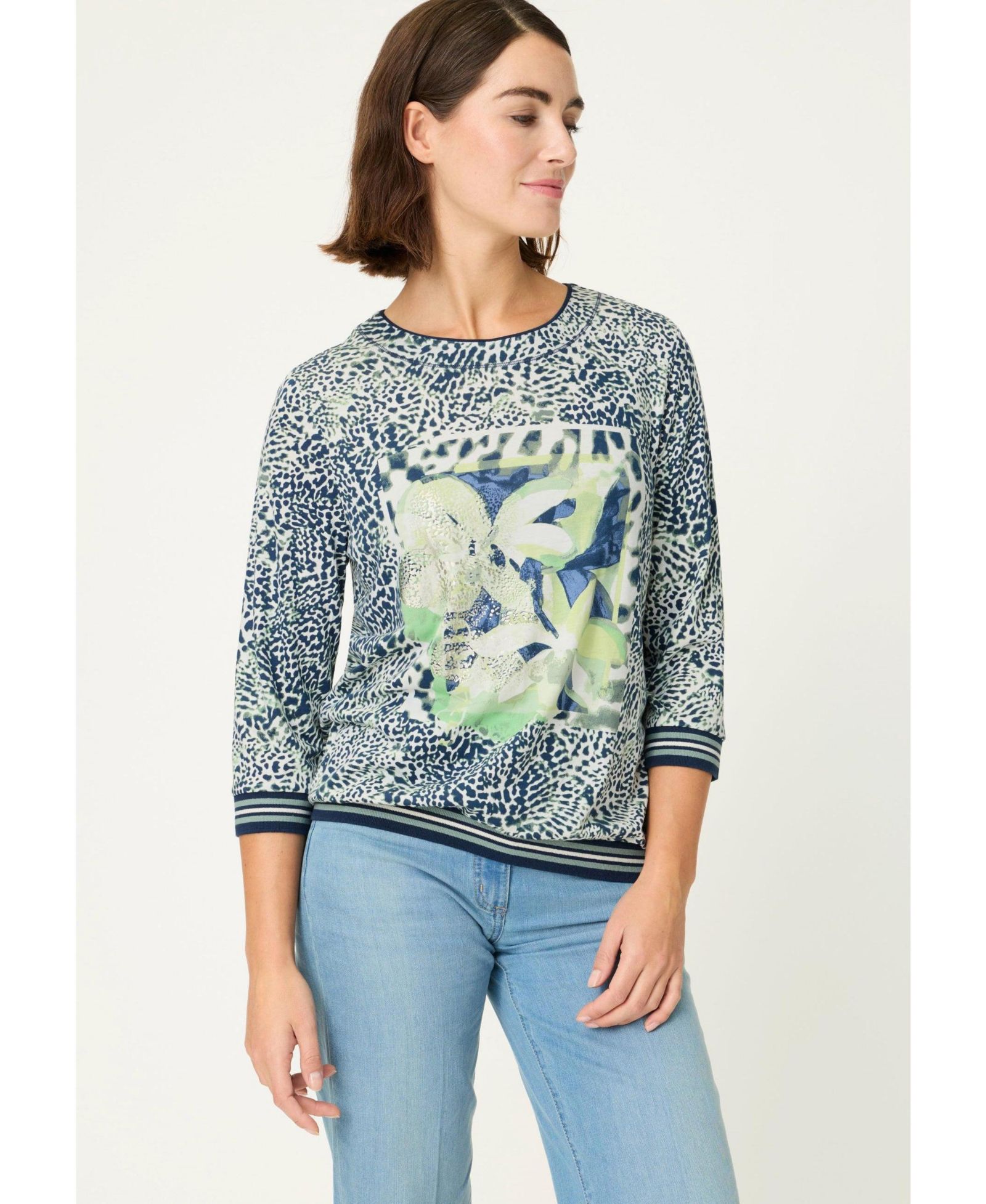 Olsen Women's Animal Placement Print T-Shirt