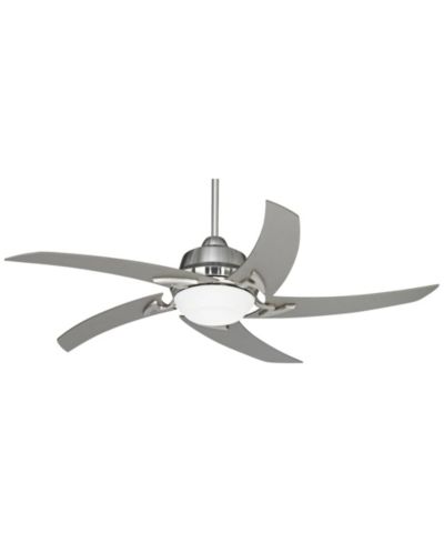 Потолочный вентилятор Casa Vieja 52" Capri Brushed Nickel LED с 24" Rod