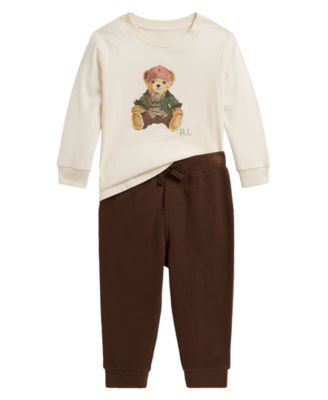 Комплект Polo Ralph Lauren Baby Boys' Polo Bear Cotton T-Shirt и Jogger Pants, 2-Piece Set