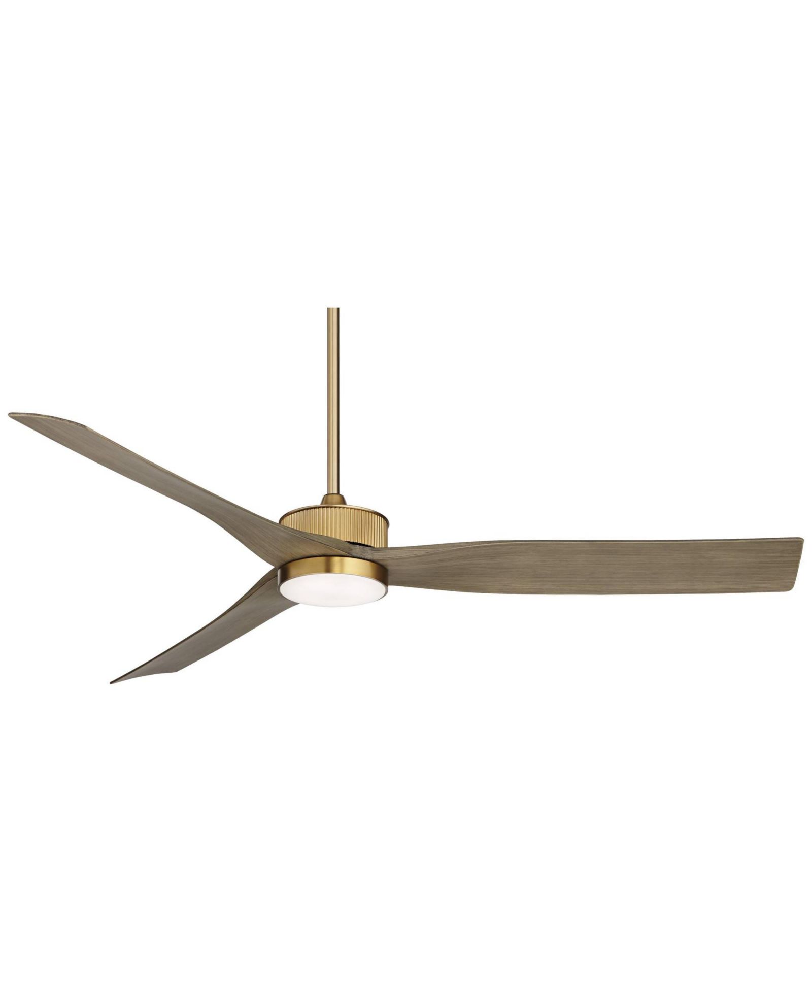 Casa Vieja потолочный вентилятор Montage 60" Soft Brass LED с трубкой 36"