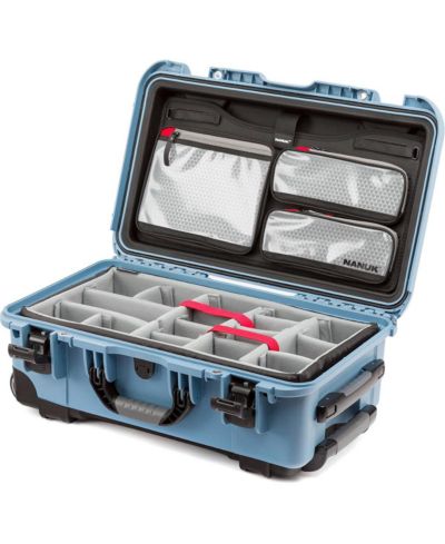 Nanuk 935 водонепроницаемый жесткий кейс с колесами Pro Photo Kit, Limited Edition Cyan Blue