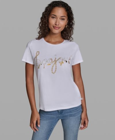 KARL LAGERFELD PARIS Женский Bonjour Crewneck T-Shirt