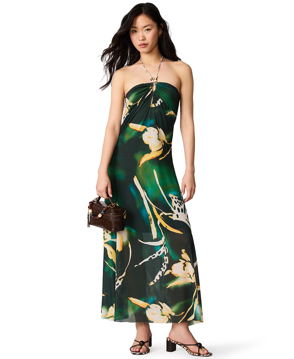 Steve Madden Halter Tropical Print Strada Dress
