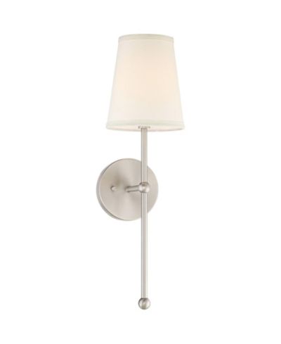Possini Euro Design настенный светильник Elena Modern с кремовым тканевым абажуром