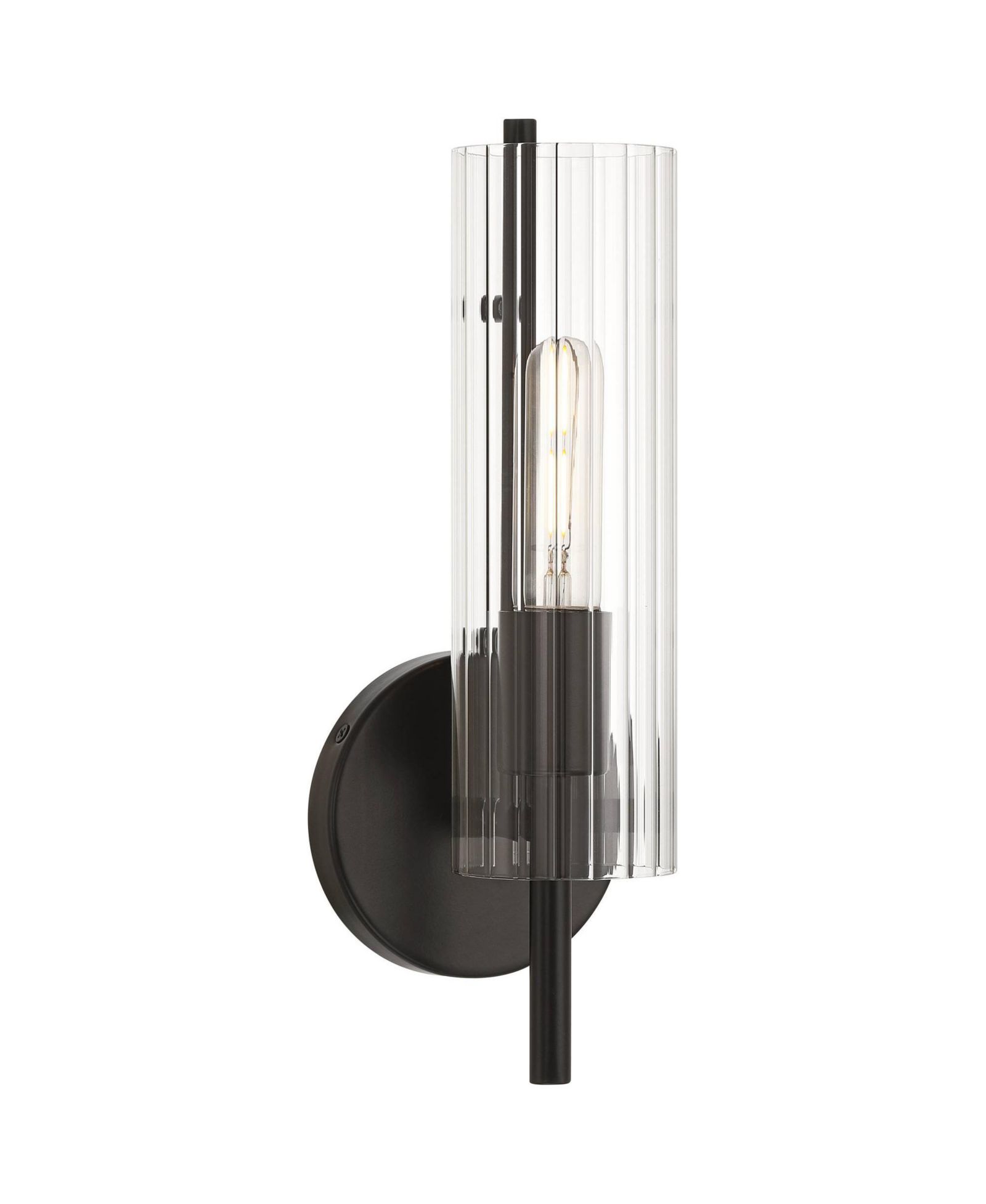 Настенное бра Possini Euro Design Taurus and Fluted Glass
