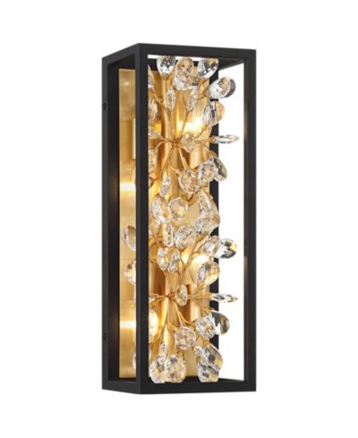 Possini Euro Design Настенный светильник Carrine Modern Crystal Flower