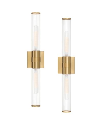 Набор из 2 светильников для ванной Possini Euro Design Adeline Warm Brass