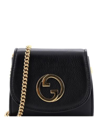 Gucci Blondie NM кошелек на цепочке из кожи, б/у, размер Medium