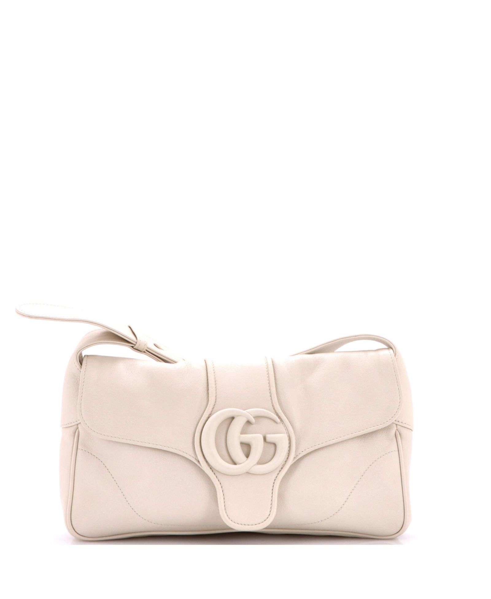Pre-Owned Gucci Small Monochrome Aphrodite Shoulder Bag Leather