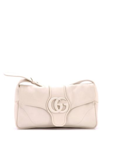 Pre-Owned Gucci Small Monochrome Aphrodite Shoulder Bag Leather