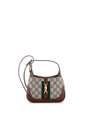 Gucci Mini Jackie 1961 Hobo сумка из покрытия GG Canvas, б/у