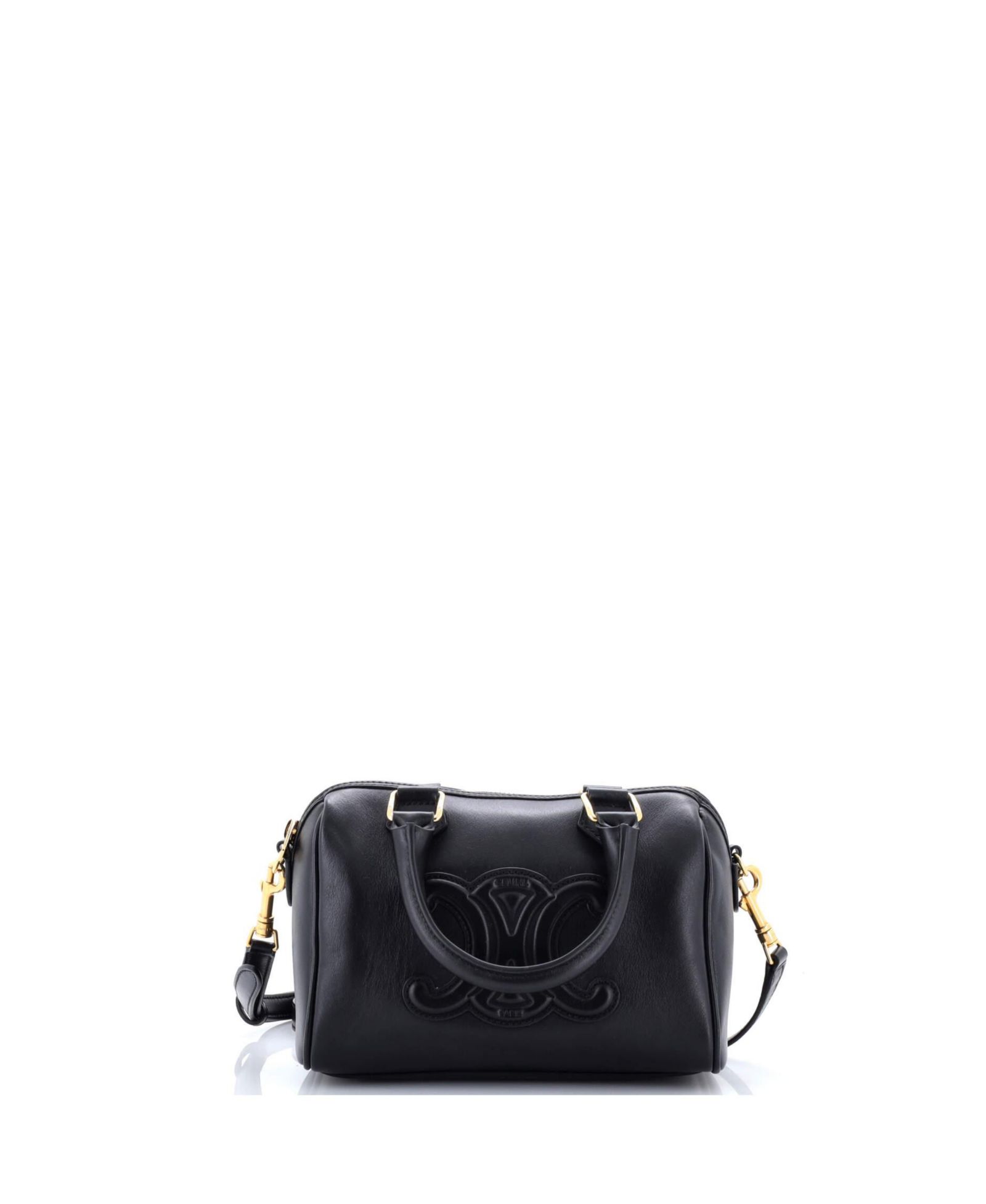 Сумка Celine Small Cuir Triomphe Boston Leather Pre-Owned