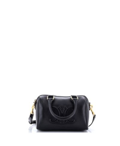 Pre-Owned Celine Small Cuir Triomphe Boston Bag Leather