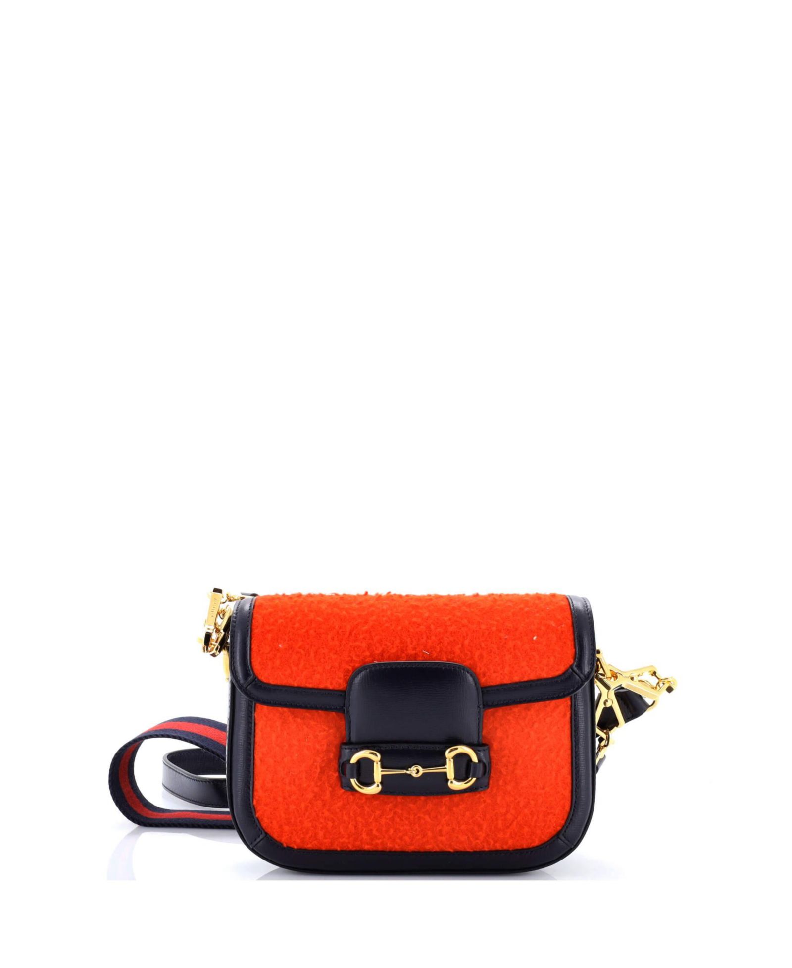 Pre-Owned Gucci Mini Horsebit 1955 Shoulder Bag Wool